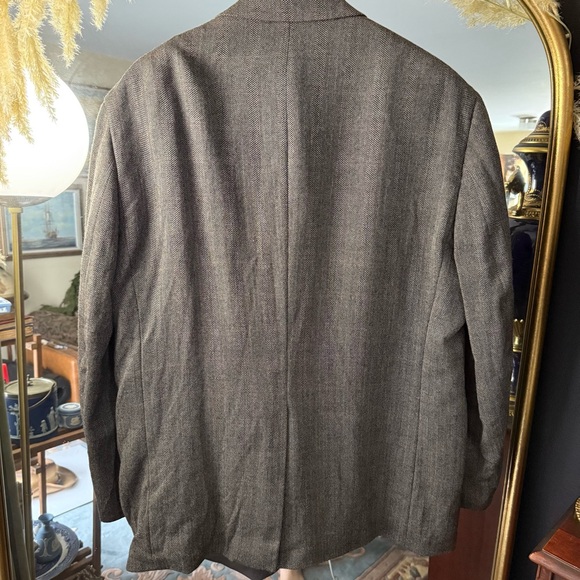 Ralph Lauren Men’s Charcoal Patterned Suit Jacket Blazer 100% Wool - Picture 5 of 9